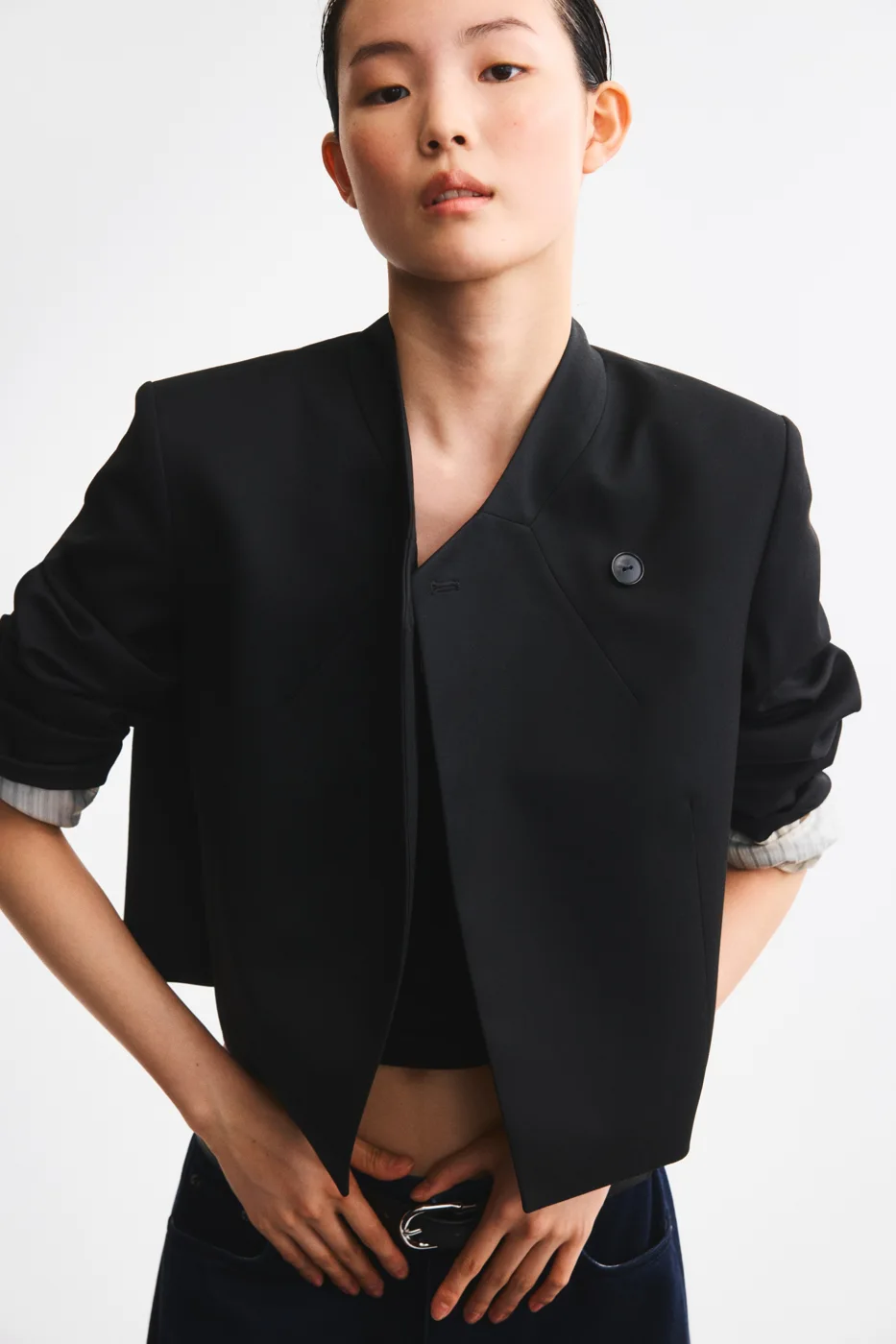 Oversized Single-Breasted Jacket — H&M
