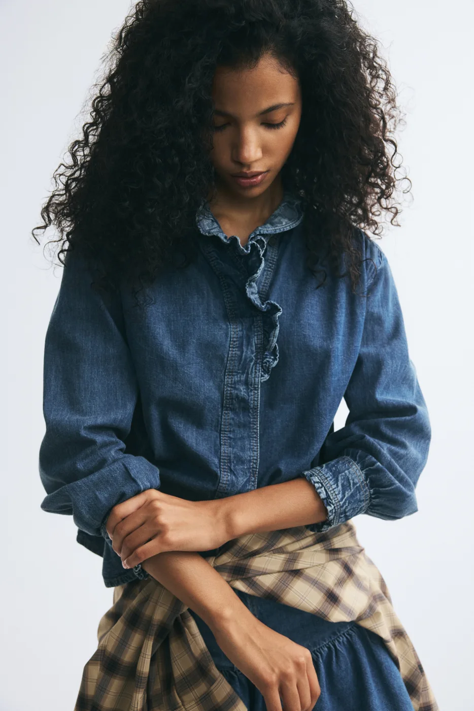 Ruffle-Trimmed Blouse — H&M