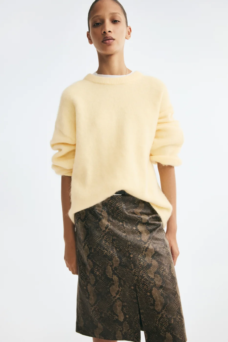 Oversized Mohair-Blend Sweater — H&M
