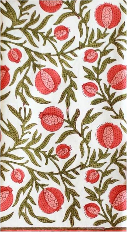 Pomegranate print disposable paper napkins with bleed-free ink