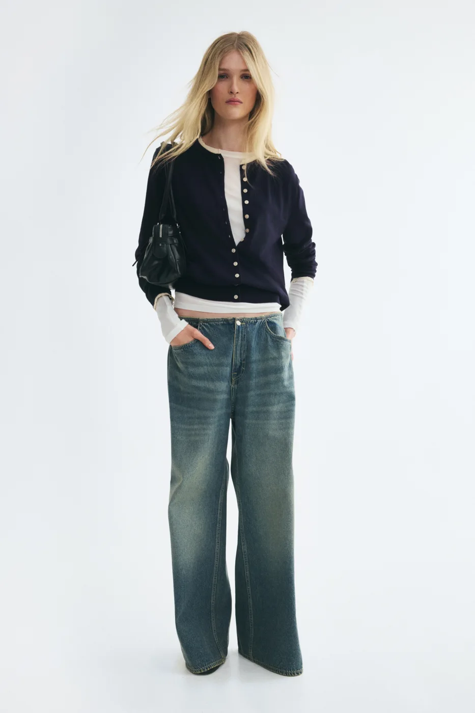 Lace-Trimmed Cardigan — H&M